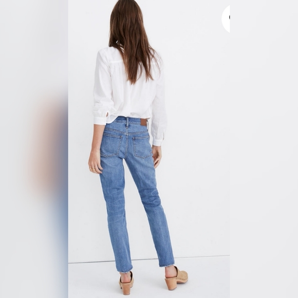 Madewell The Slim Boyjean in Willowbrush Wash - Picture 1 of 6